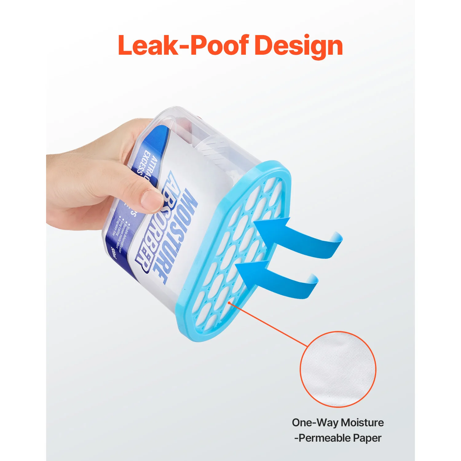 VEVOR Moisture Absorber Boxes 10.8 oz Humidity Absorber Boxes Fragrance Free Dehumidifier for Bathroom Closet Kitchen 6 Pack - Image 5